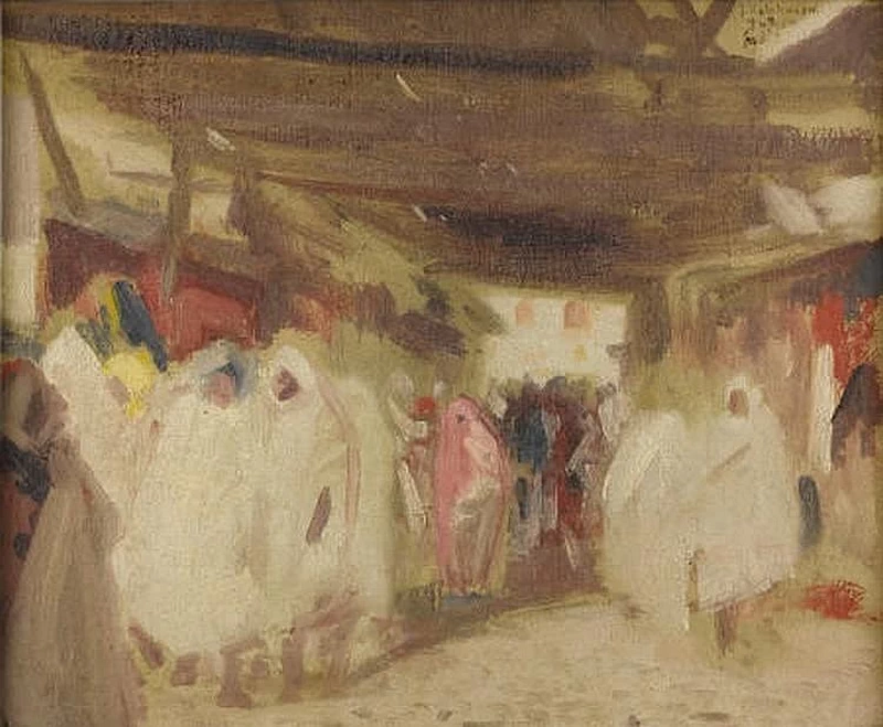 Scena di strada tunisina